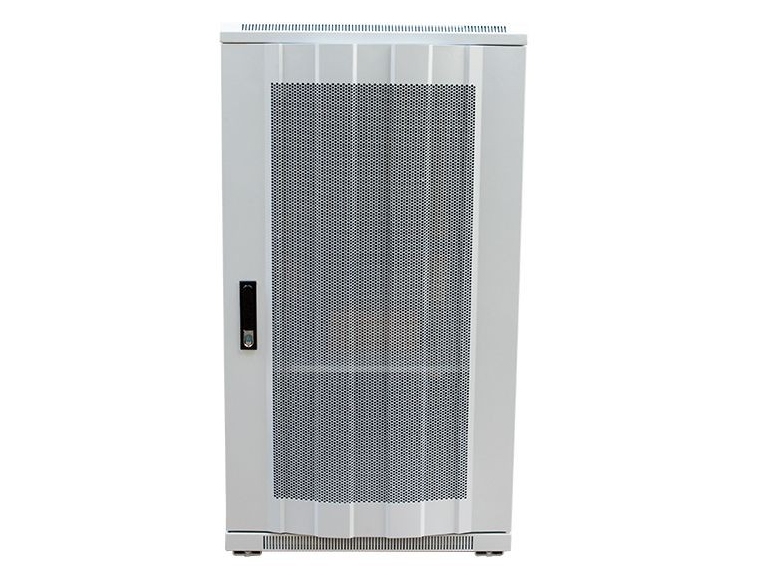 19skab 42u B600d1000mm Perforerede Metalpladedøre Lysegrå Snb Serie fra Allnet