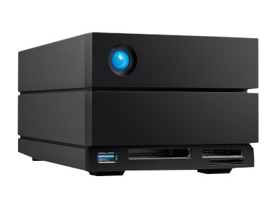 2big Dock Stlg32000400   Harddisk Array   32 Tb   2 Bays (sata 600)   Hdd 16 Tb X 2   Thunderbolt 4, Usb 3.2 Gen 2 (ekstern)   Med 5 års Rescue fra Lacie