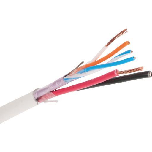 500 Meter Signalkabel Flaqqbr 2x1,5+2x2x0,5 Skærmet, Hvid, T500 fra Nexans