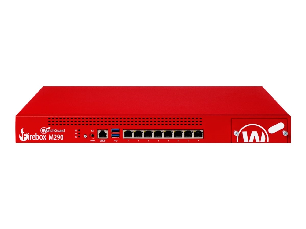 Watchguard Firebox M290   Sikkerhedsudstyr   High Availability   Med 3 års Standard Support   8 Porte   1gbe   Ac 90   264 V fra Watchguard Technologies