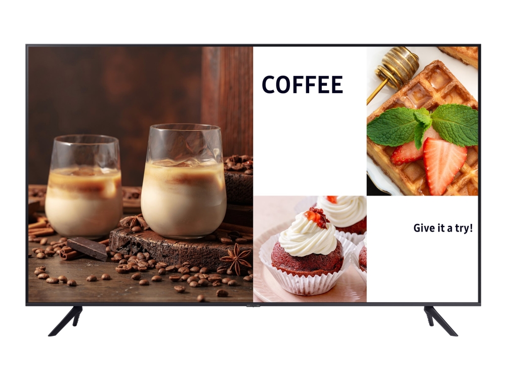 Be75c H   75" Diagonal Klasse Bec H Series Led Bagbelyst Lcd Tv   Crystal Uhd   Digital Skiltning   Smart Tv   Tizen Os   4k Uhd (2160p) 3840 fra Samsung