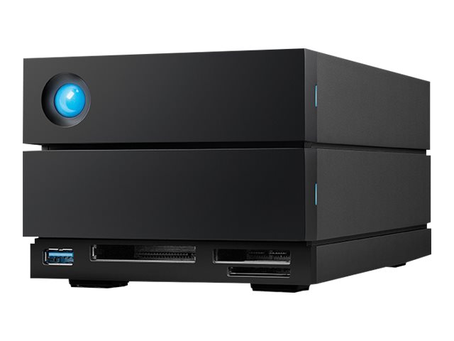 2big Dock Stlg48000400   Harddisk Array   48 Tb   2 Bays (sata 600)   Hdd 24 Tb X 2   Thunderbolt 4, Usb 3.2 Gen 2 (ekstern)   Med 5 års Rescue fra Lacie
