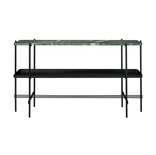 Gubi   Konsolbord H72 Med   Hylder   Bakke Sort Green Guatemala