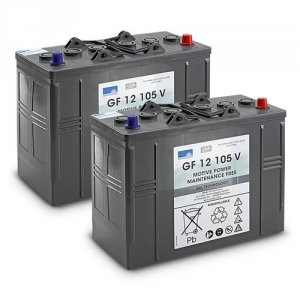Batterisæt Gel 2x 12v 105ah Kärcher
