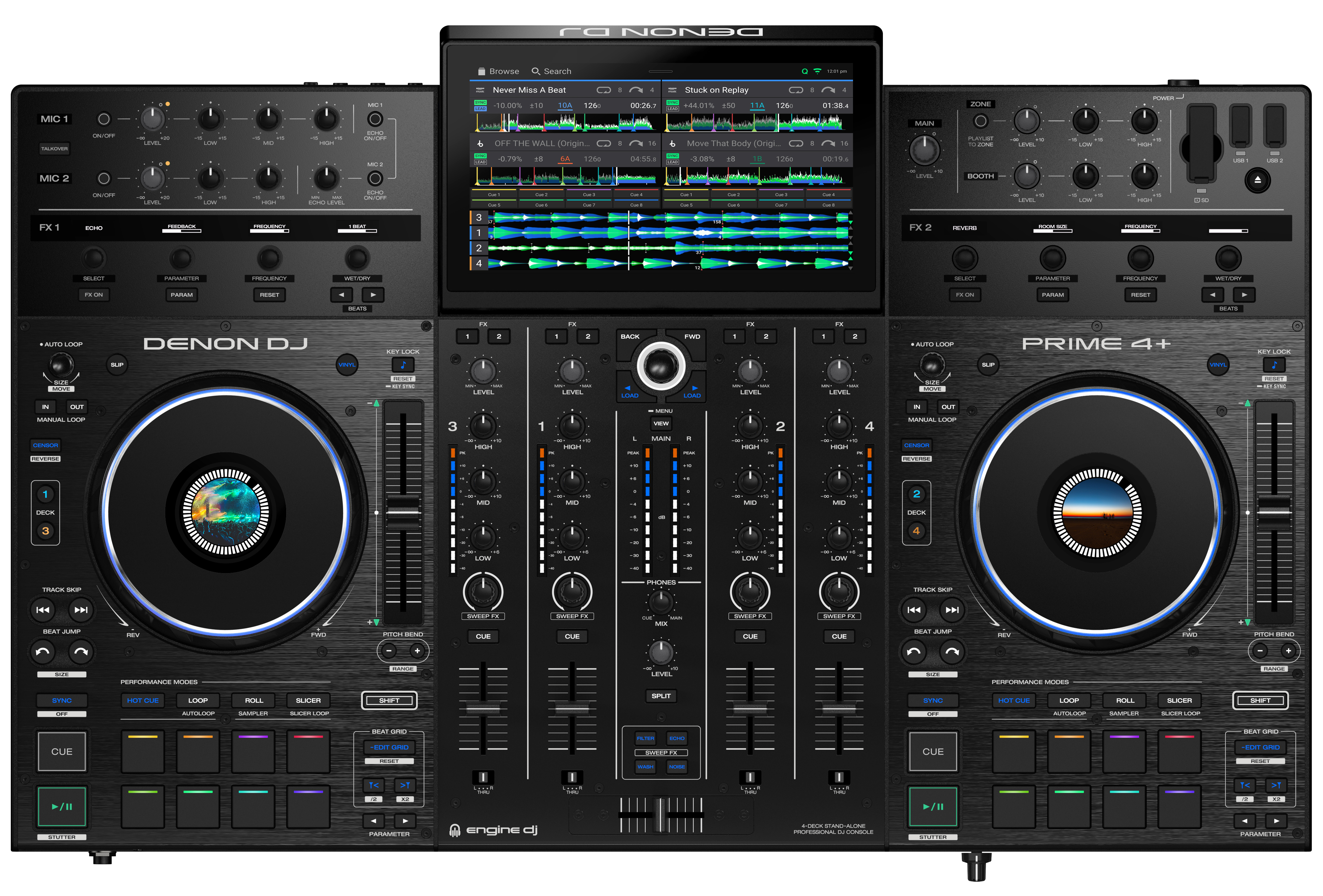 Dj Prime 4+ Dj Controller fra Denon