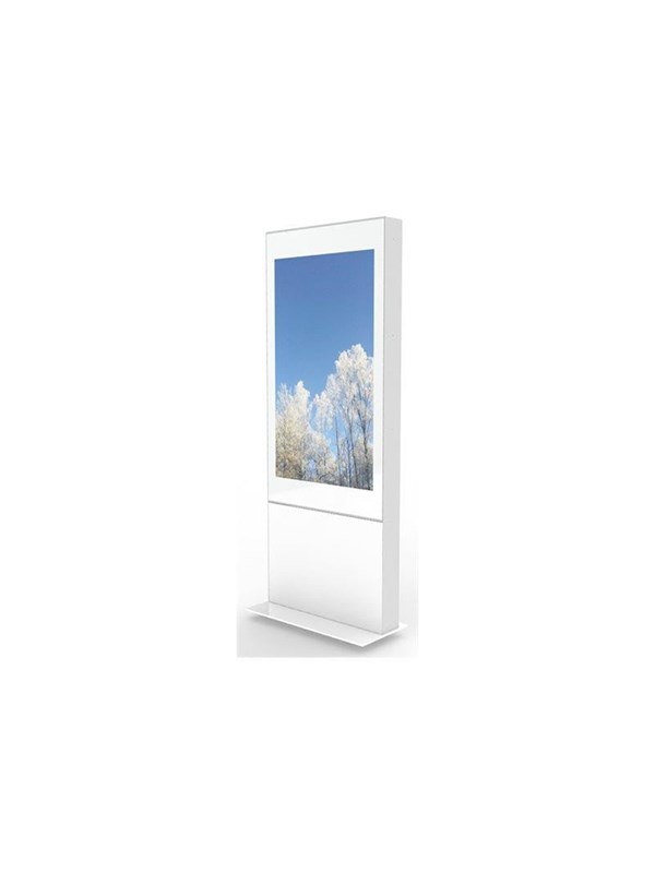 Hi-nd Single Totem Exclusive Stand For Flat Panel White 55 Quot