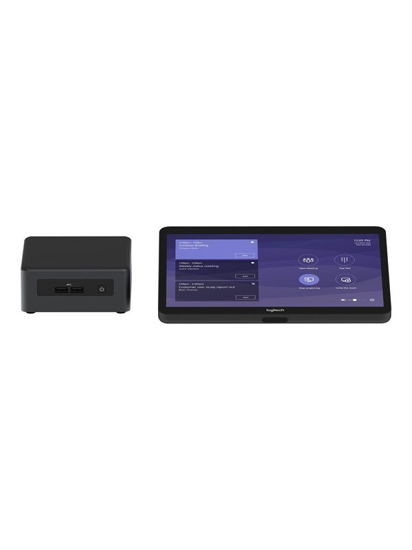 Logitech Base Microsoft Teams Rooms  No Av  With Tap   Intel Nuc Video Conferencing Kit With Intel Nuc Nuc8i7beh  8th Gen Core I7 8gb Ram 240gb Ssd   Jumpstart  90 Days