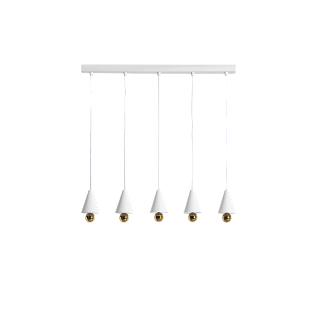 Petite Friture Cherry Led Pendel System Lineær   Stk  Ekstra Lille Hvid