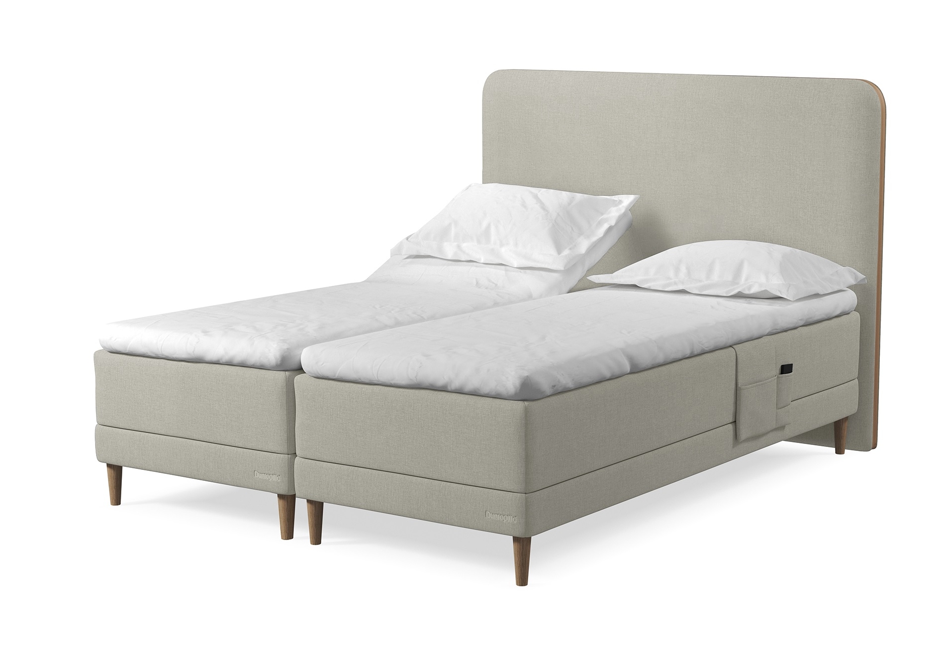 Dunlopillo  Pure Boxelevationsseng 180x210   Madras   Hævebund     Design
