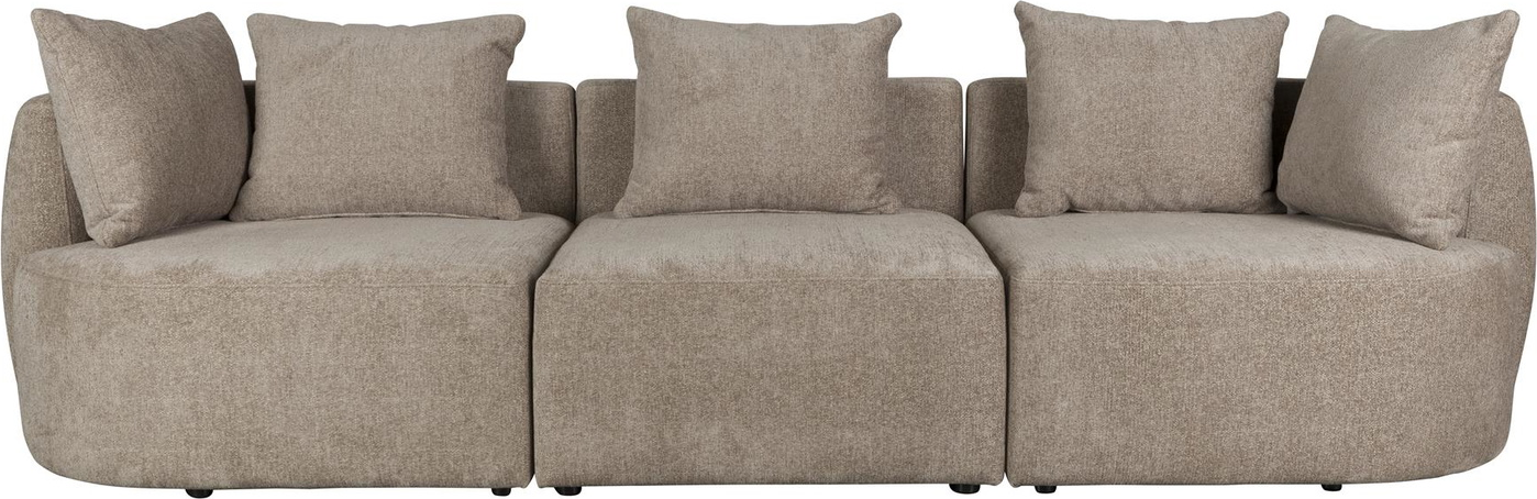 -personers Sofa Dutchbone Rocca Stengrå Polyesterstof 250   Bred