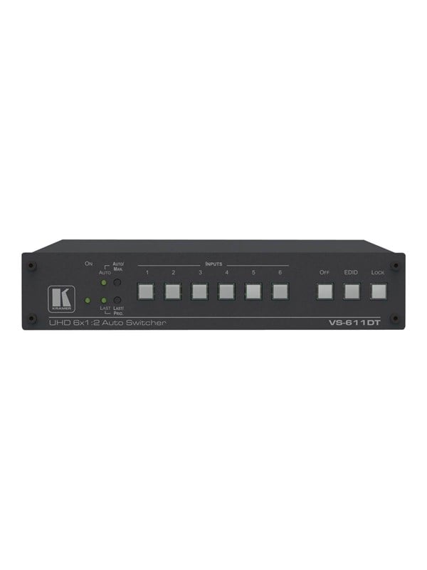 Kramer Electronics Kramer Vs-611dt 6x1:  4k60  : :  Hdmi Hdbaset Extended Reach Poe Auto Switcher