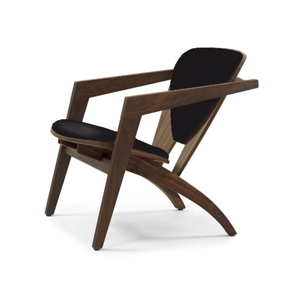 Wegner Butterfly Ge460 Stol Valnød Sort Læder