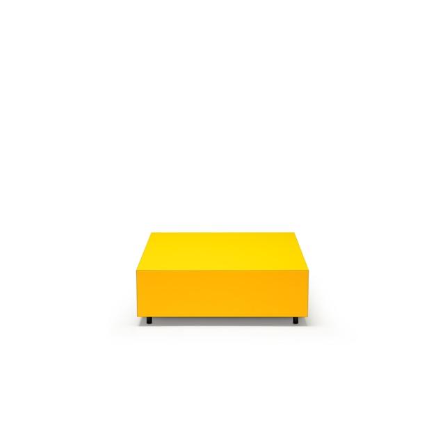 Established   Sons Bloc Sofabord Med Skuffe L85 Bright Zinz Yeloow Signal Yellow Pale Grey