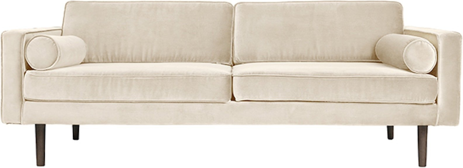 -personers Sofa Broste Copenhagen Wind Sandfarvet 100  Polyester 200x88x74