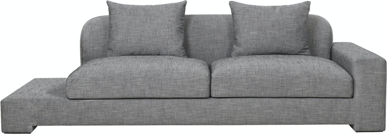 -personers Stofsofa Broste Copenhagen Bay   Bleg Grå   H70xb97xl250