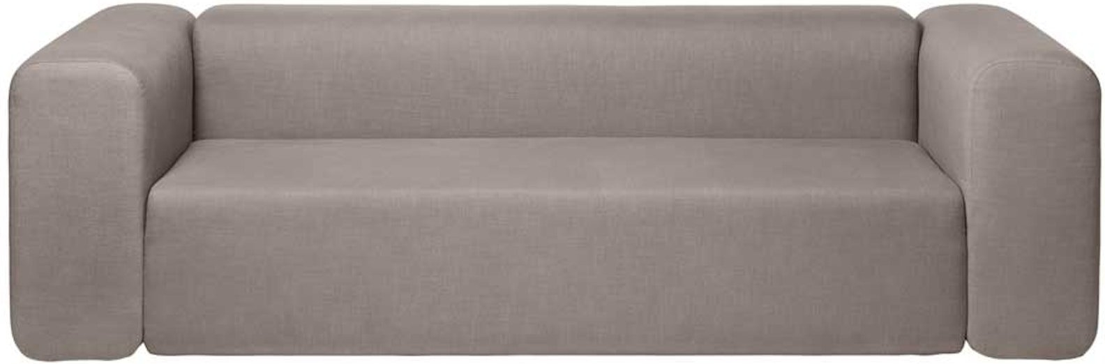 -personers Sofa Broste Copenhagen Lagoon Grå Stof L240xd90xh70