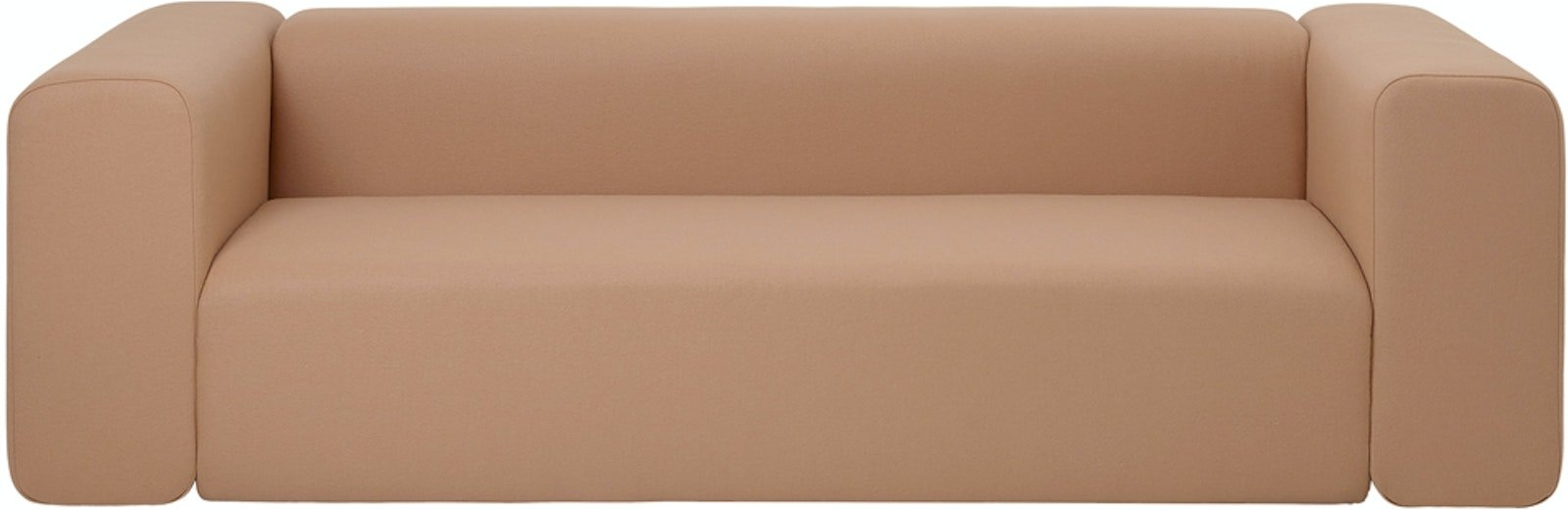 -personers Sofa Broste Copenhagen Lagoon Orange Maskinvaskbart Stof 240x90x70