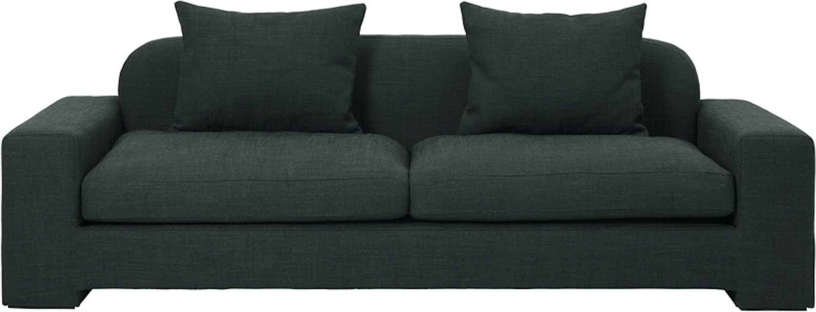 -personers Sofa Bay Fra Broste Copenhagen   Grøn økologisk Stof 228x97x70