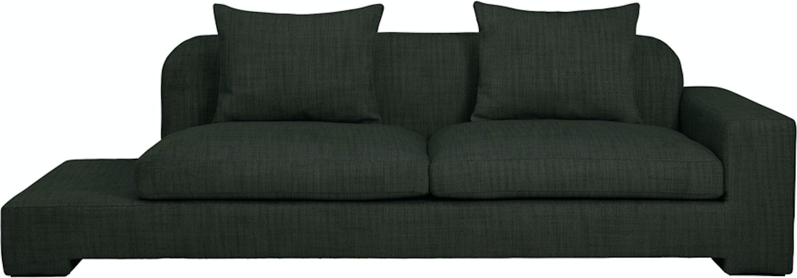 -personers Sofa Broste Copenhagen Bay Grøn Stof L250ã B97ã H70