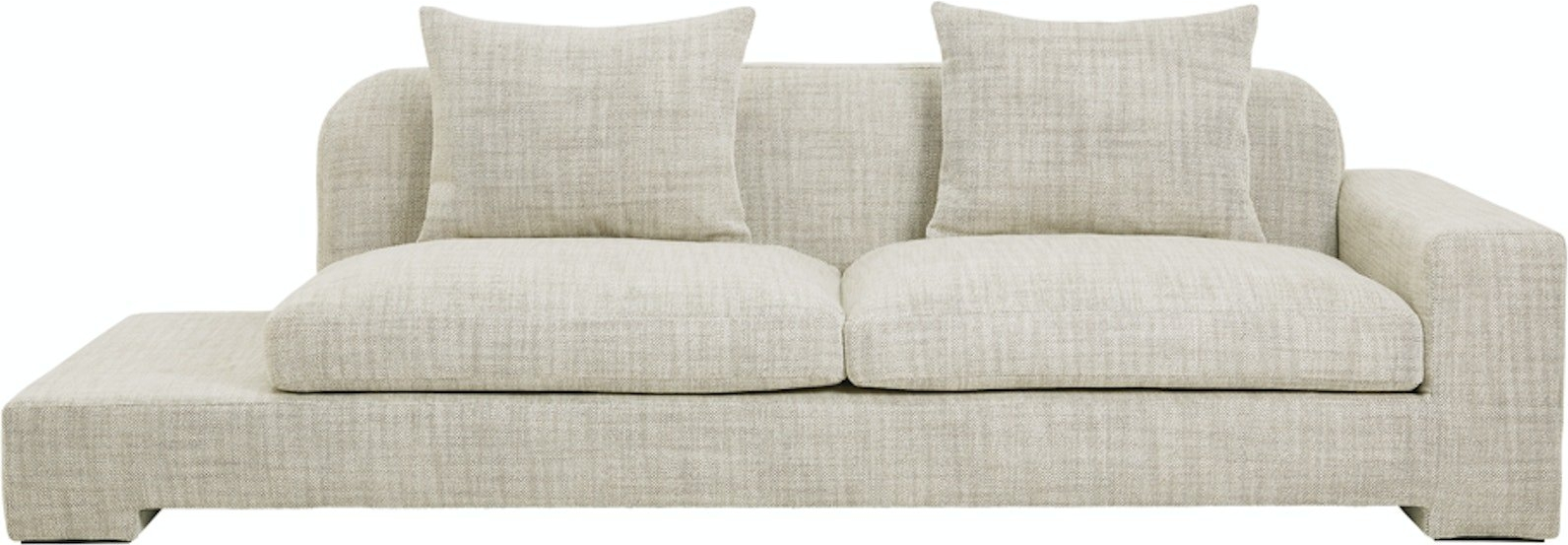 -personers Tekstilsofa Broste Copenhagen Bay Sandfarvet 250x97x70