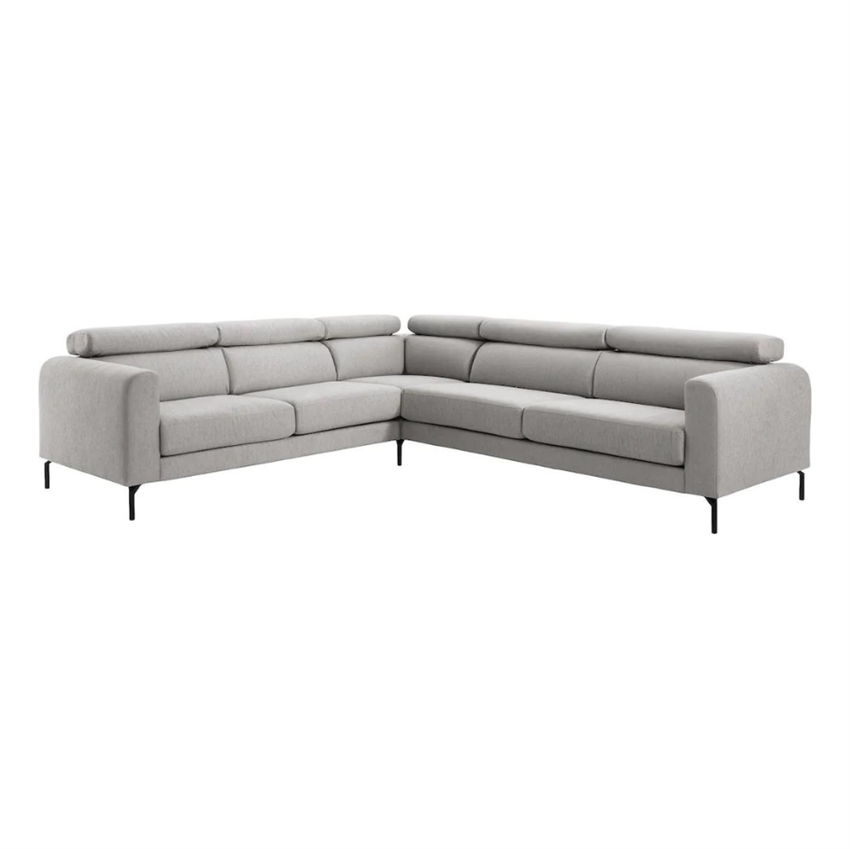 Helsinge Hjørnesofa   Lysegrå Stof