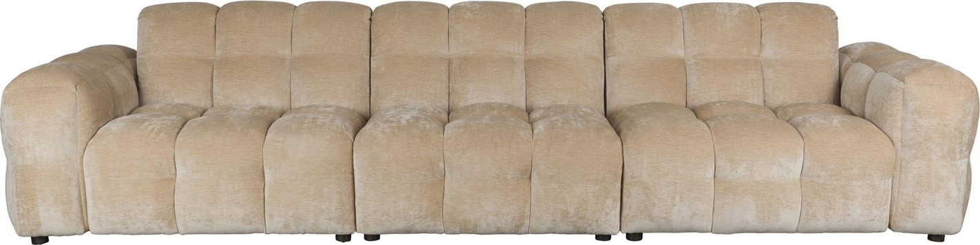 4 Personers Sofa   Hackman 364 Cm Bred Stenlysgrå Polyester fra Dutchbone