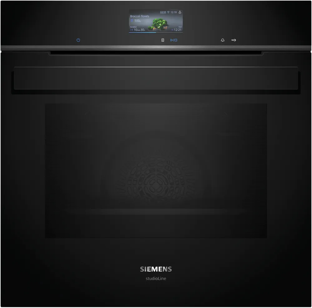 Indbygningsovn 71l Pyro    Sort   Disp Siemens Iq700 Hb976gmb1