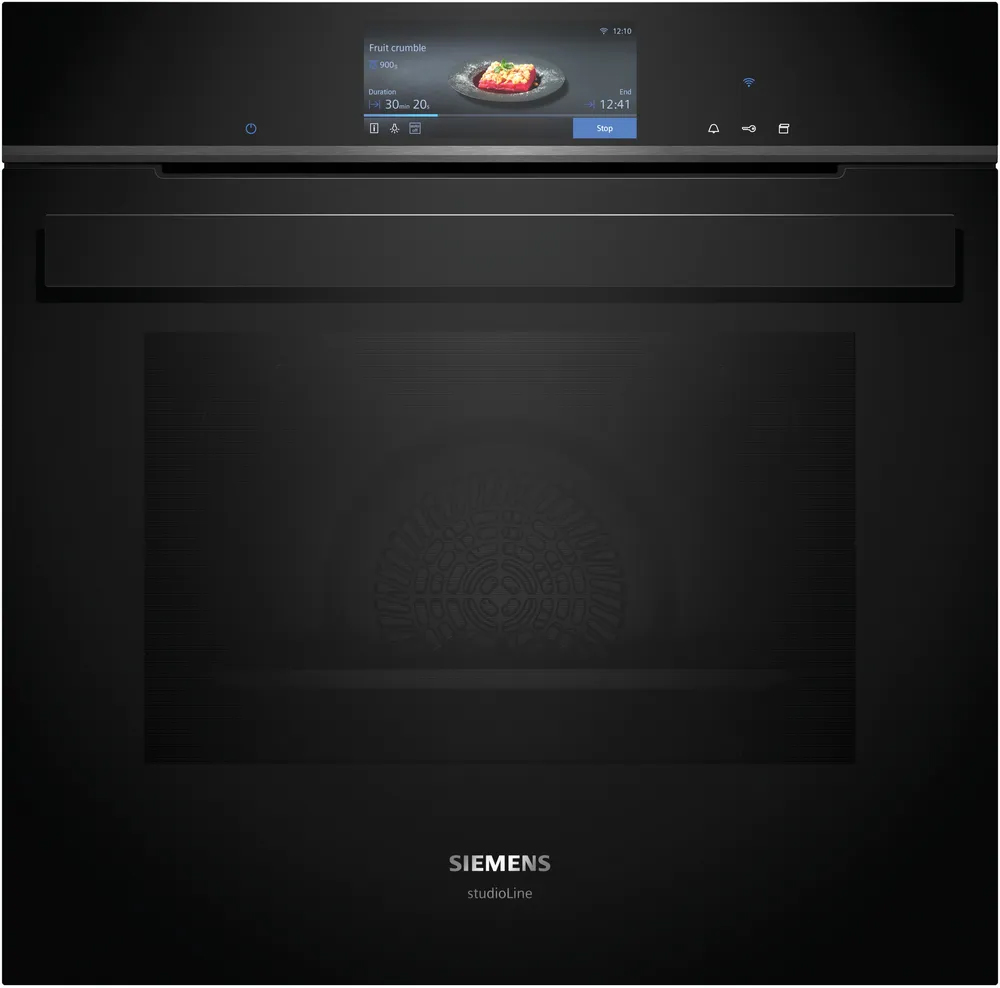 Dampovn Til Indbygning 60   60   Sort Siemens Iq700 Hs958gcb1