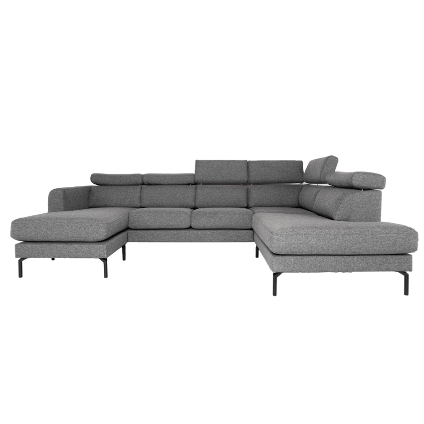 Helsinge  -sofa   Mørkegråt Stof   Venstrevendt
