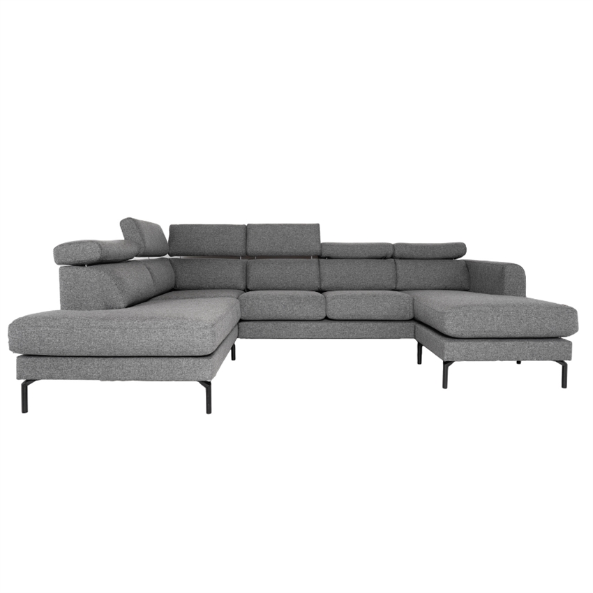 Helsinge  -sofa   Mørkegråt Stof   Højrevendt