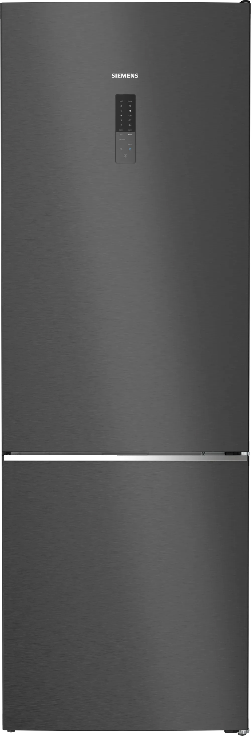 Køle- Fryseskab 203   70   Blacksteel Siemens Iq500 Kg49naxcf