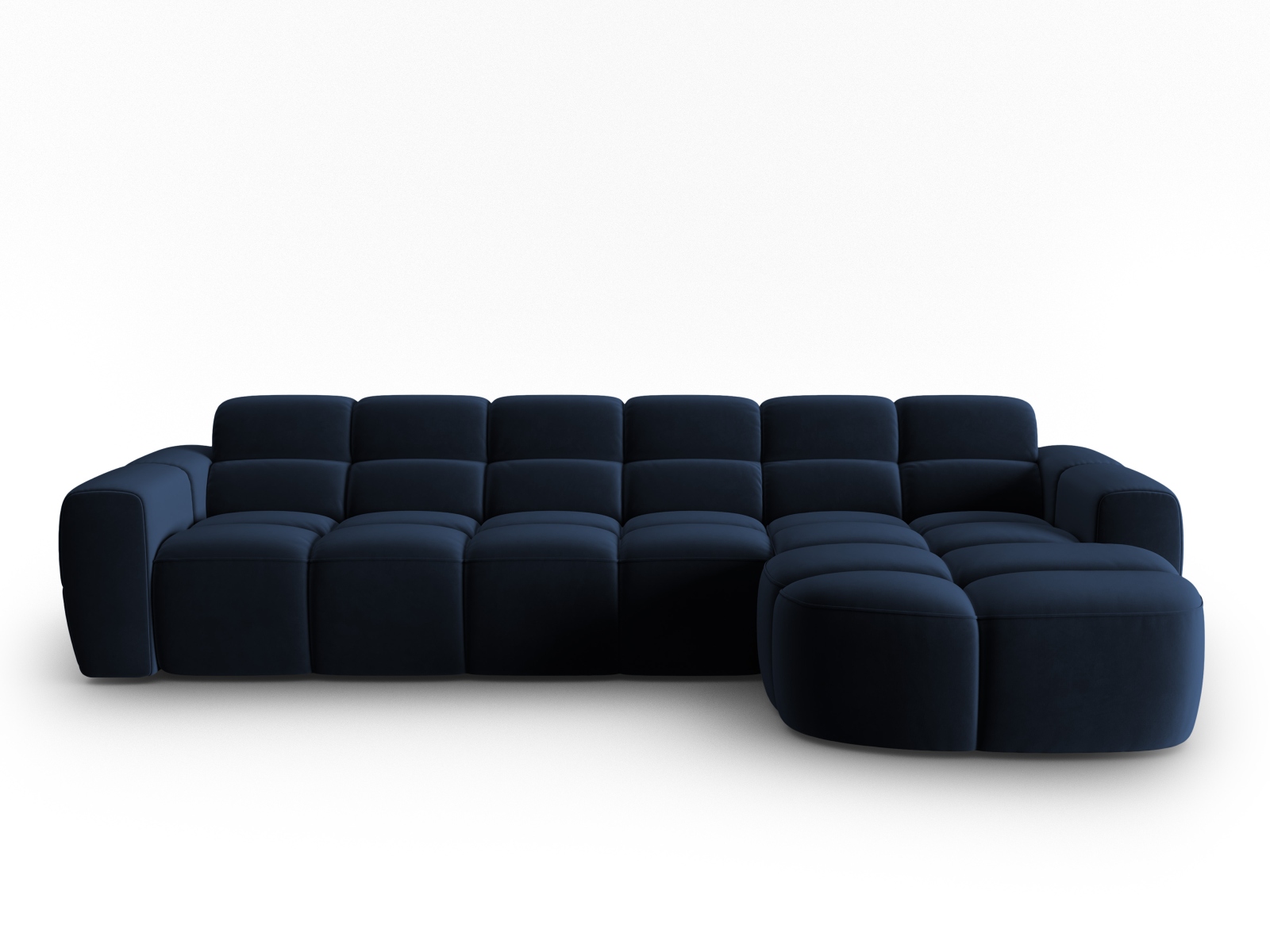 Højre Hjørnesofa I Fløjl, "lisa", 4 Sæder, 310x170x77 fra Micadoni