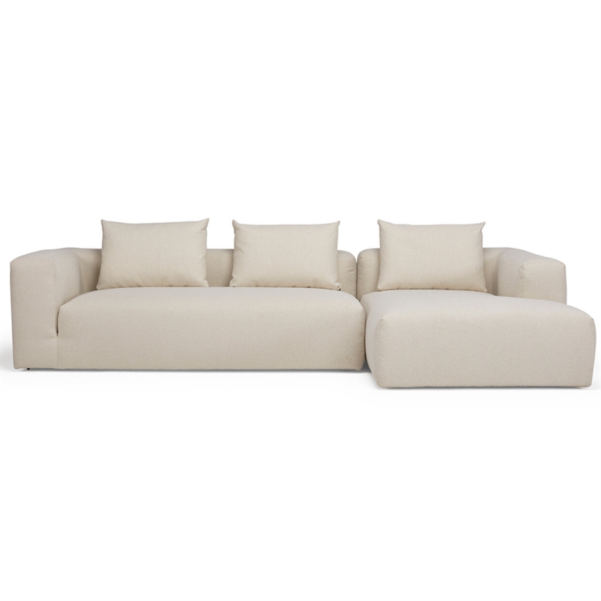 Cozy   Personers Sofa  Højrevendt    Natur Stof